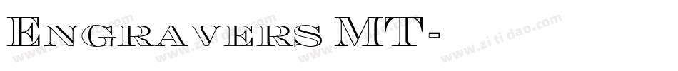 Engravers MT字体转换